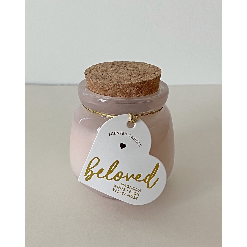 NWT World Market Single Wick Jar Candle  - Magnolia White Peach Velvet Musk